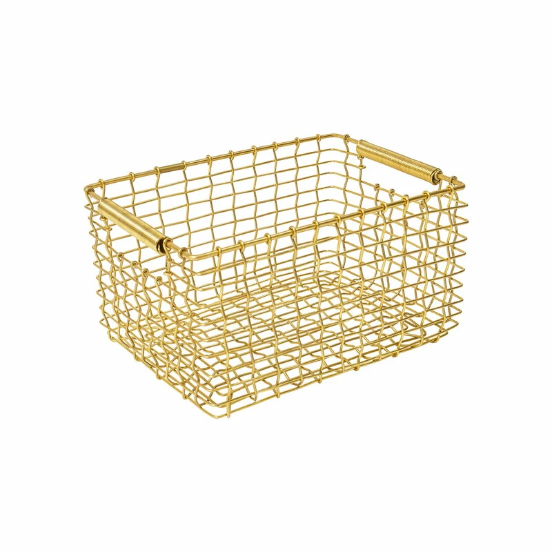 Rectangular 15 wire basket, brass Best reviews of ???? Korbo Rectangular 15 Wire Basket, Brass ???? -Muuto Shop RB38310 Rectangular 15 Brass EE