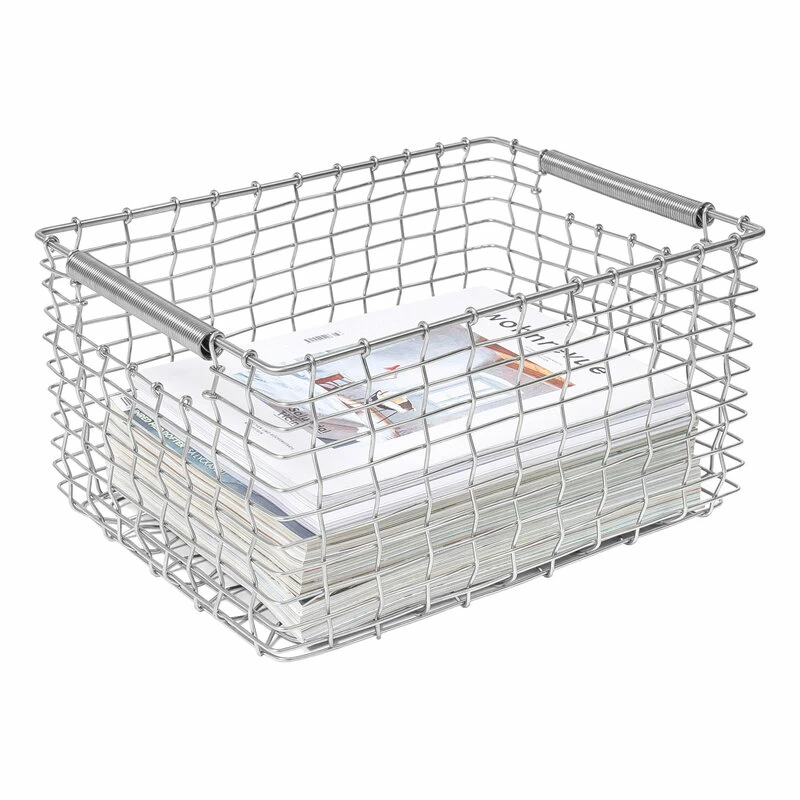 Rectangular 19 wire basket, acid proof steel Wholesale ???? Korbo Rectangular 19 Wire Basket, Acid Proof Steel ???? -Muuto Shop Rectangular magazines EE 1