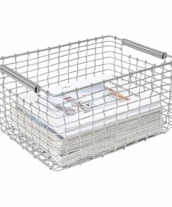 Outlet ⌛ Korbo Rectangular 15 Wire Basket, Acid Proof Steel ❤️ -Muuto Shop Rectangular magazines EE