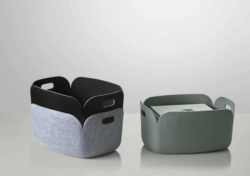 Restore storage basket, black Top 10 ⌛ Muuto Restore Storage Basket, Black ???? -Muuto Shop Restore dusty green black grey vs2