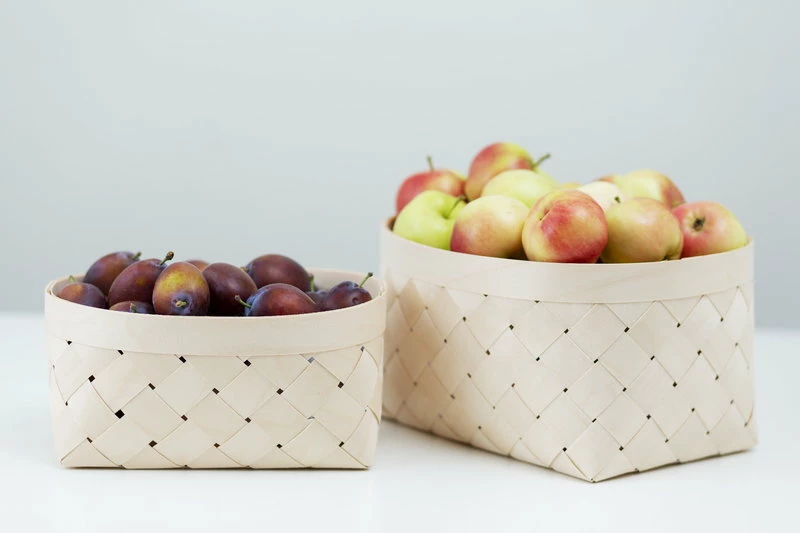 Viilu birch basket, oval, S Deals ???? Verso Design Viilu Birch Basket, Oval, S ???? -Muuto Shop VIILU Oval S L 2B fruits