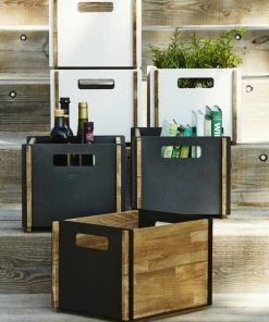 Hot Sale ???? Cane-line Box Storage Box, Teak - Grey ???? -Muuto Shop accesories 93 1