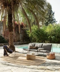 Brand new ???? Ferm LIVING Braided Basket, Low ???? -Muuto Shop fermLIVING SS22 Desert3seater BraidedBasket image 1