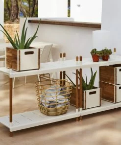 Cheapest ⌛ Cane-line Box Storage Box, Teak - White ???? 4 Cheapest ⌛ Cane-line Box Storage Box, Teak - White ???? -Muuto Shop frame 21 F
